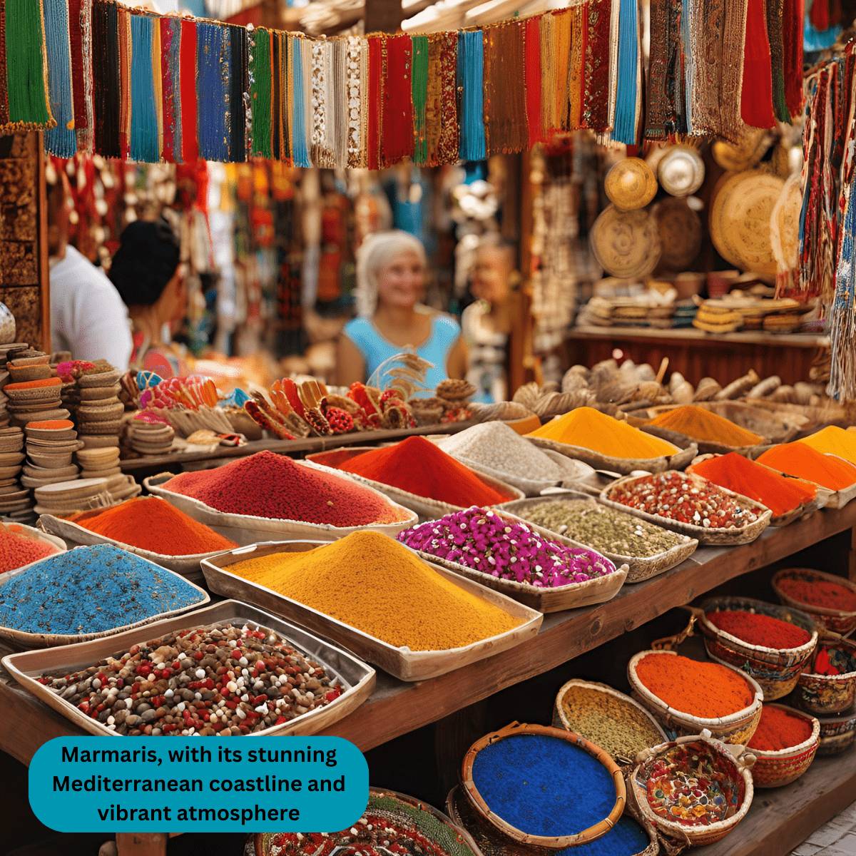 Marmaris, with its stunning Mediterranean coastline and vibrant atmosphere-min